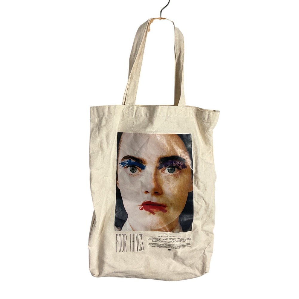 Poor Things Movie Promo Tote Bag Emma Stone Bella Baxter Canvas indie Shopper